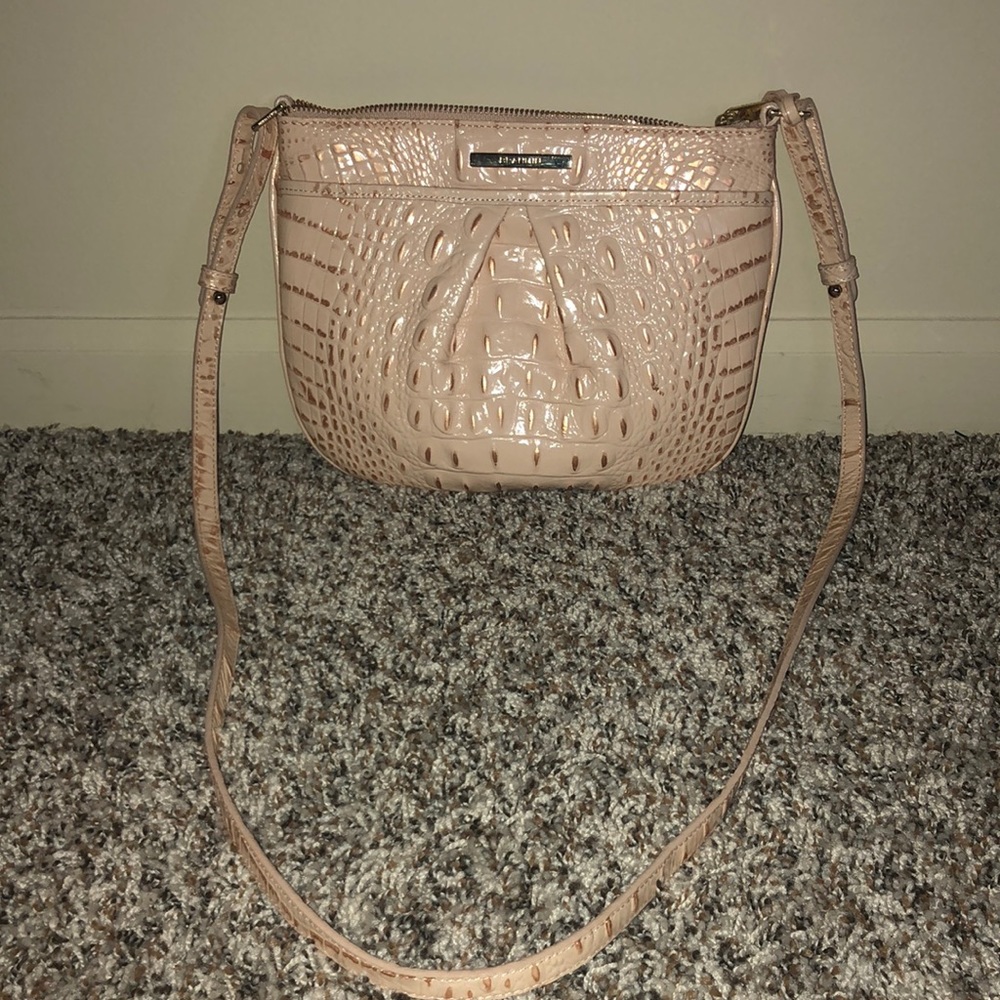Apricot Brahmin Crossbody Bag